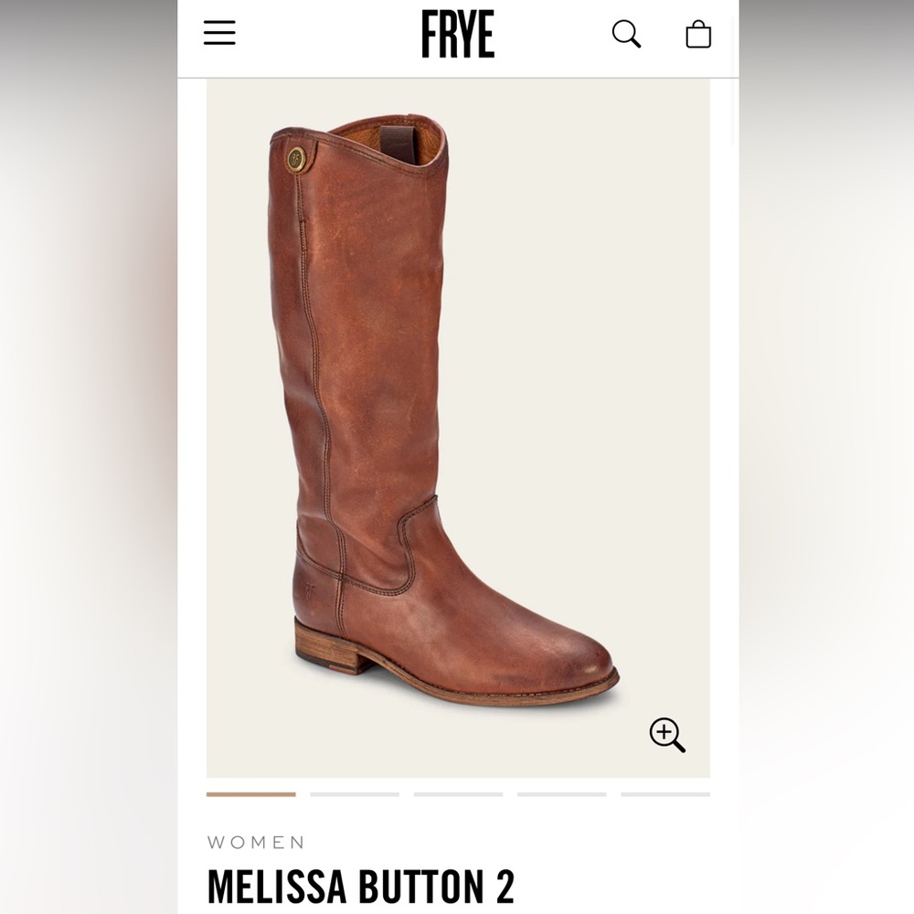 Frye MELISSA BUTTON 2 Tall Boots Size 7.5 Like New